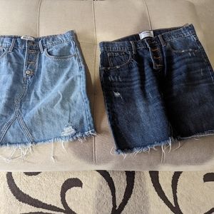 Girls jean skirts
